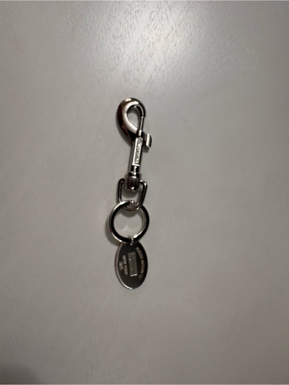 Tiffany & Co. x Supreme Sterling Silver Oval Key Ring